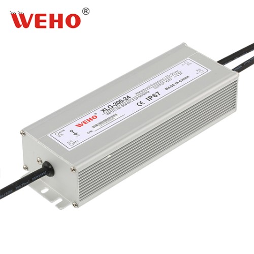 200W Su Geçirmez IP67 Sabit Akım Anahtarlama Güç Kaynağı AC 110V 220V DC 12V 24V 36V 48V LED Sürücü