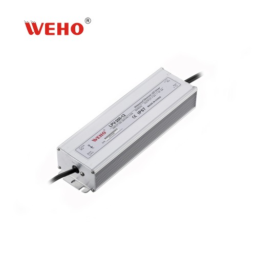 Su geçirmez IP67 LED sürücü AC 110v/220v sabit DC çıkışına 200W güç kaynağı