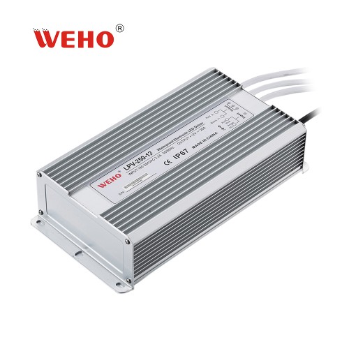 Su geçirmez IP67 LED sürücü AC 110v/220v sabit DC çıkışına 250W güç kaynağı