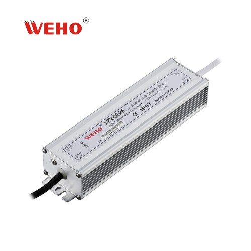 Su geçirmez IP67 LED sürücü AC 110v/220v sabit DC çıkışına 50W güç kaynağı