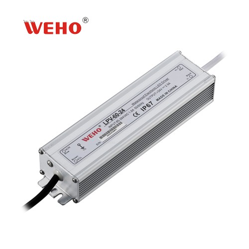 Su geçirmez IP67 LED sürücü AC 110v/220v sabit DC çıkışına 60W güç kaynağı
