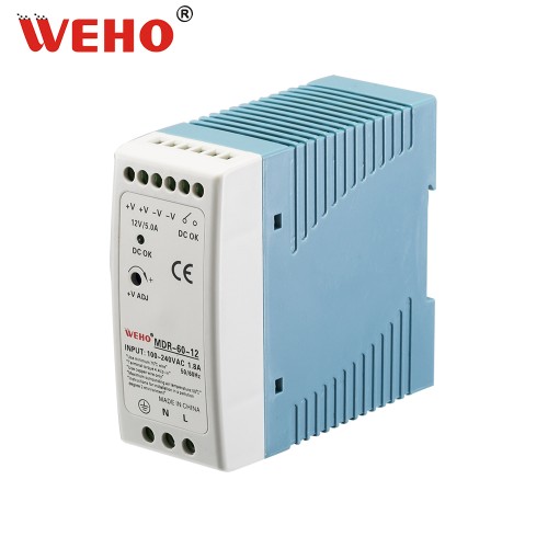 Toptan 60W tek çıkışlı DIN Ray güç güç kaynağı