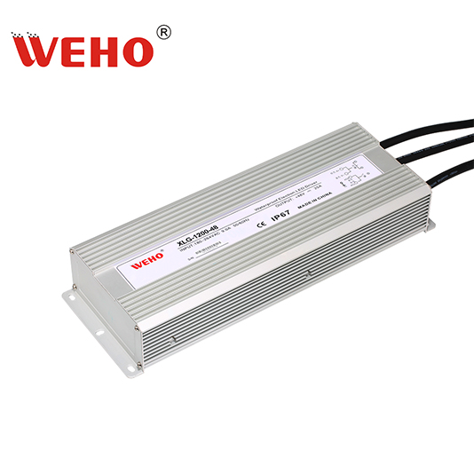 Dış Mekan LED Aydınlatma için XLG-1200W Serisi Su Geçirmez IP67 Güç Kaynağı